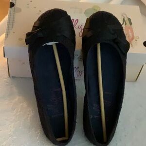 Elegant  Lace Black Ballet Women's Flats
